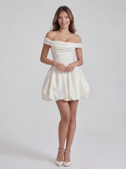 Barbiecore Off Shoulder Corset Mini Dress