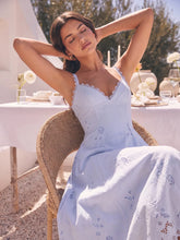 Lace & Cotton Broderie Anglais Midi Sundress