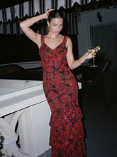 Ruffled Backless Romantic Date Maxi Dress