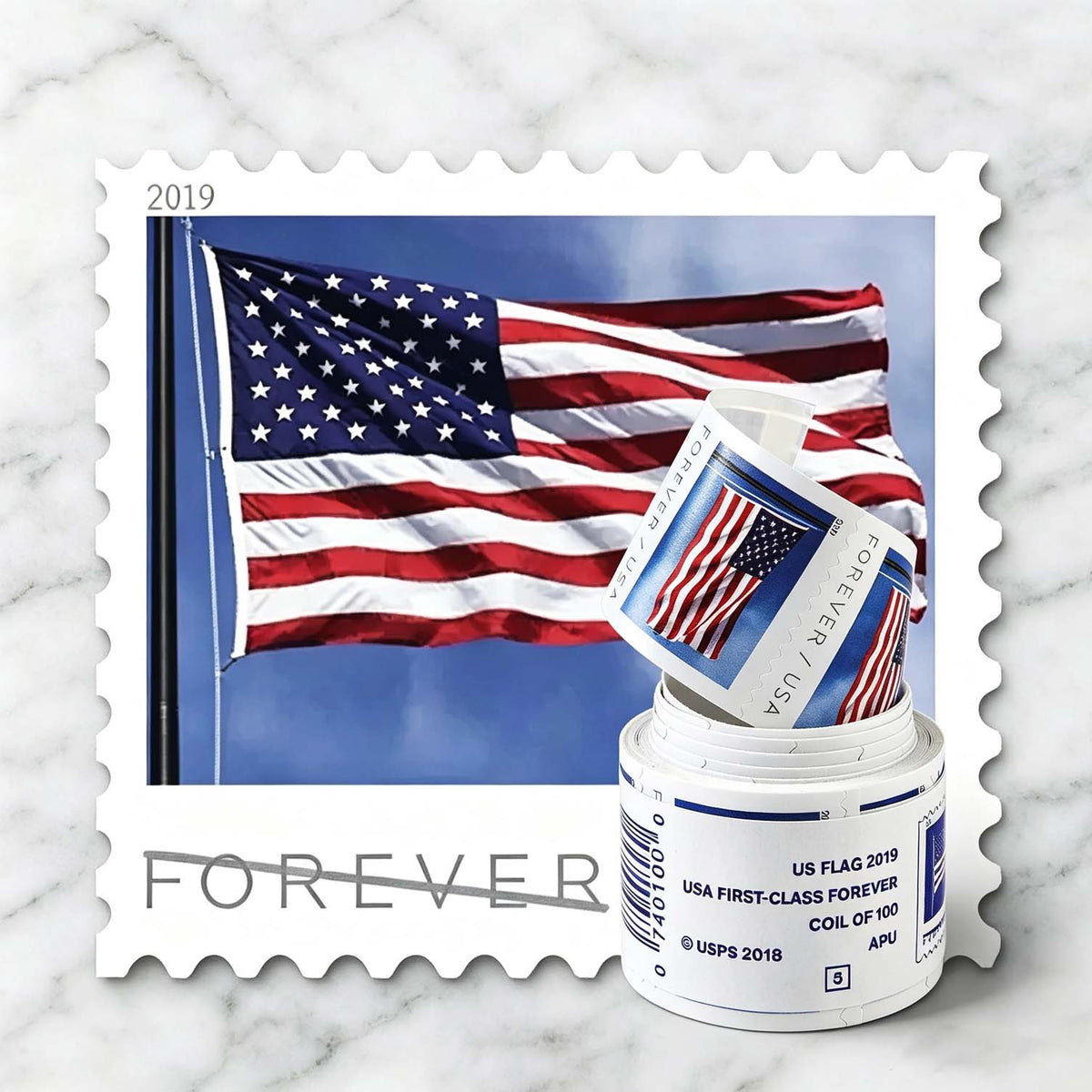 U.S. Flag Series 2019 Forever Postage Stamps