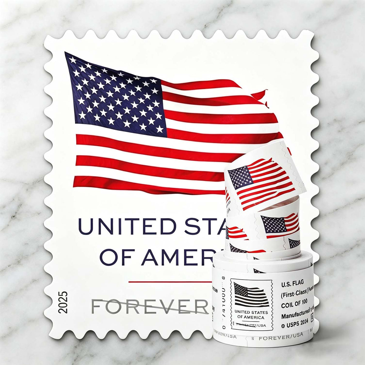 U.S. Flag Series 2025 Forever Postage Stamps