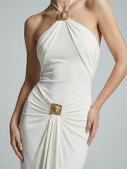 Halter Gown With Hardware